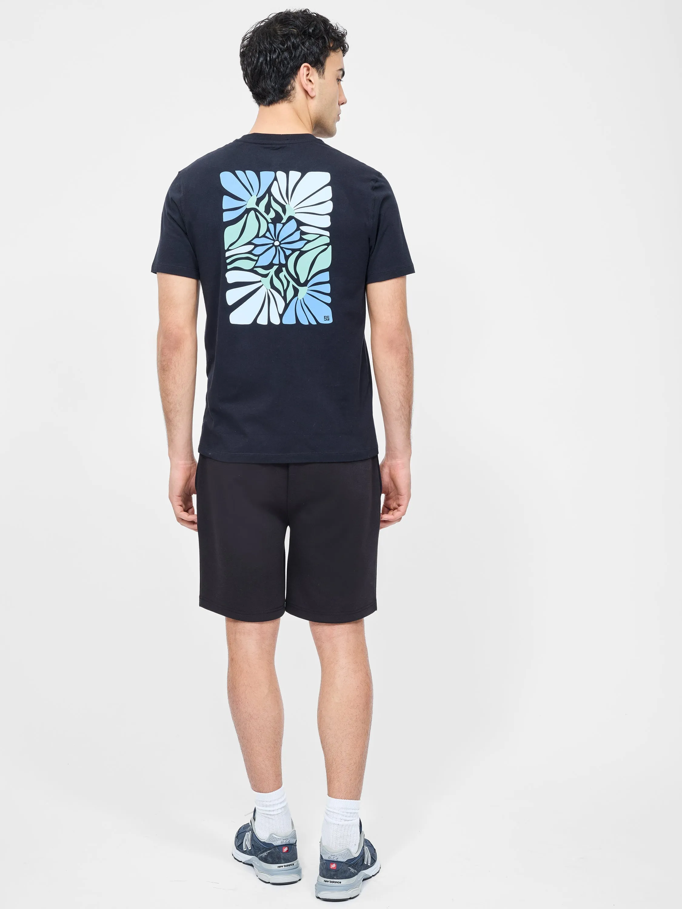Abstract Flower Organic Graphic T-Shirt