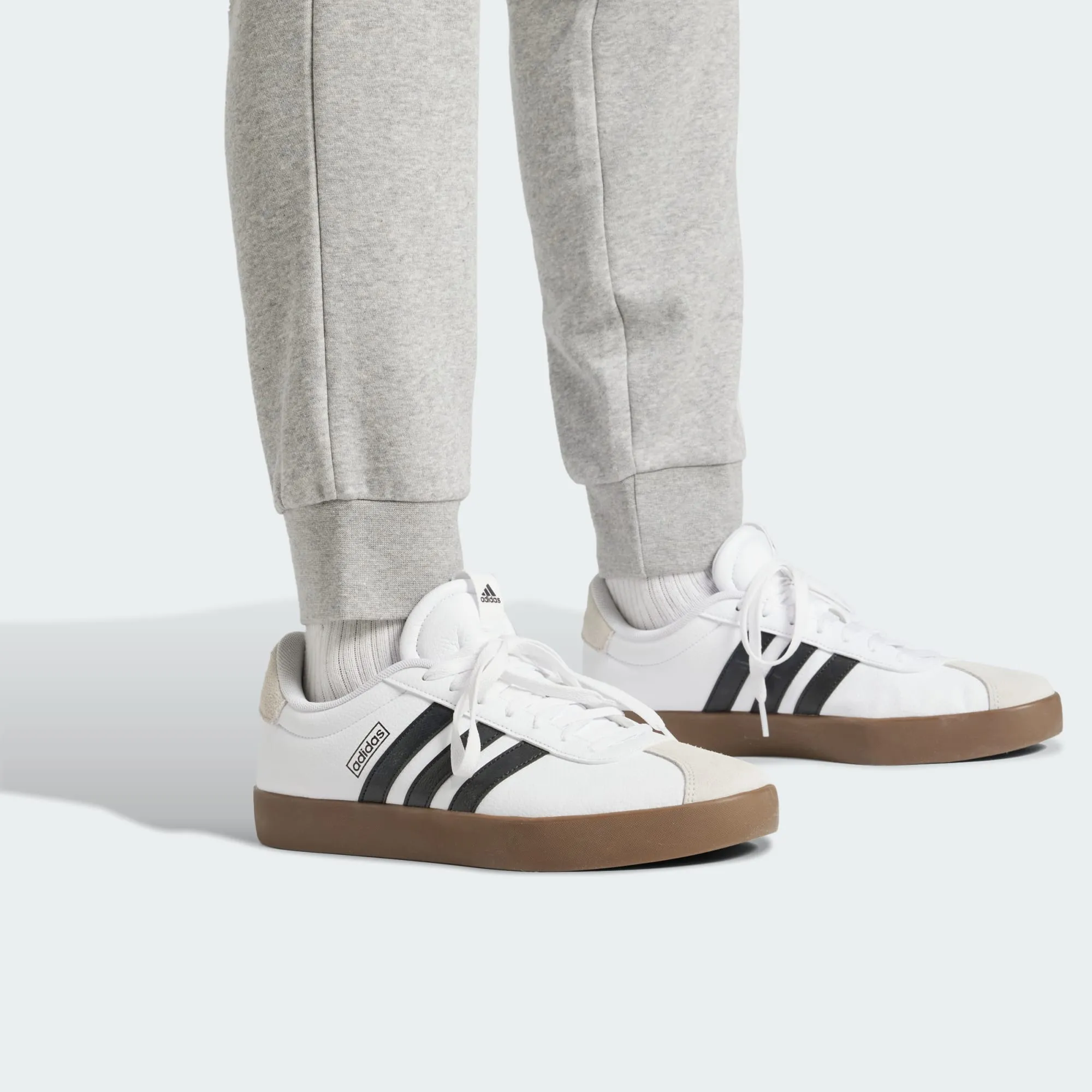 ADIDAS MEN'S ESSENTIALS FEELCOZY FLEECE GREY SWEATPANT