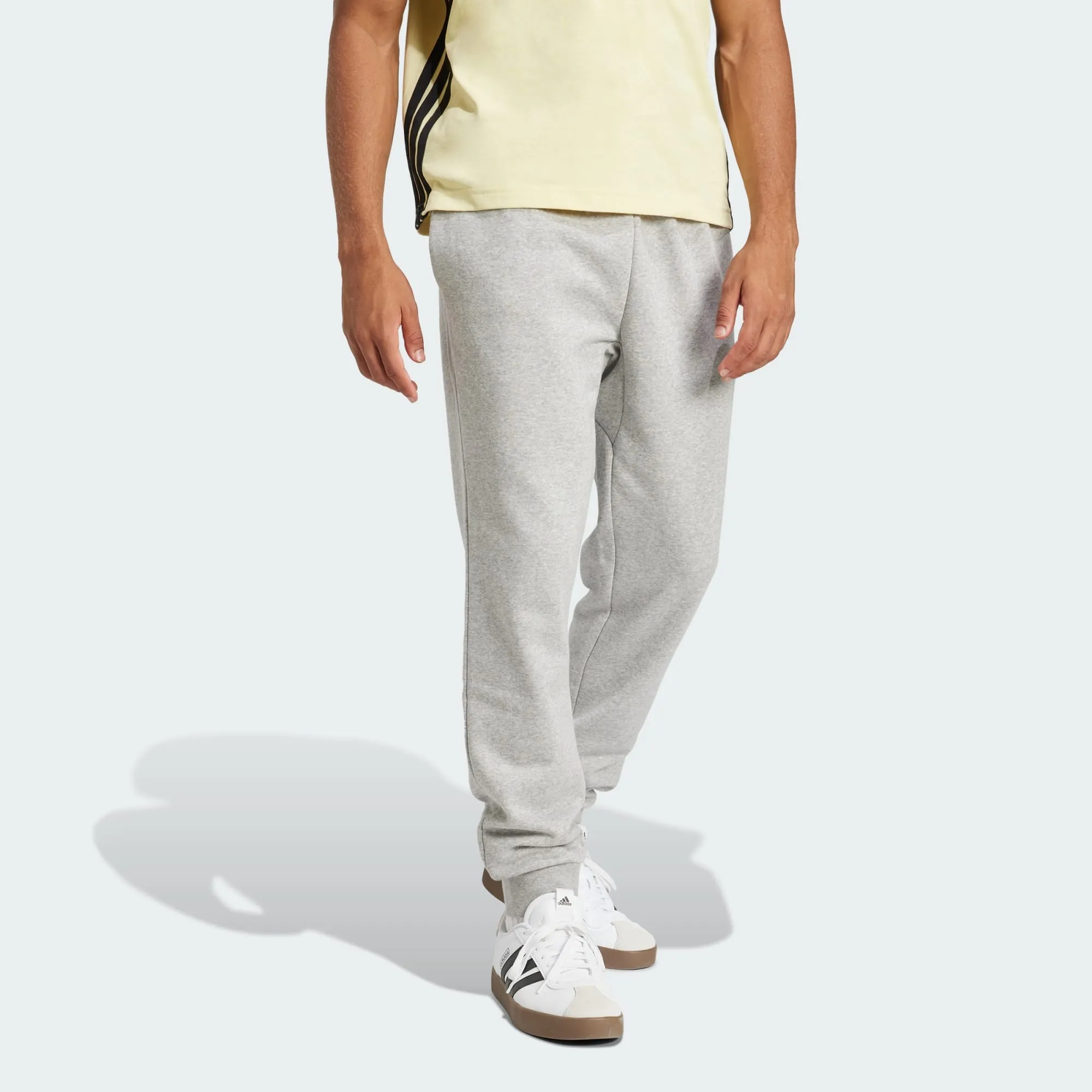 ADIDAS MEN'S ESSENTIALS FEELCOZY FLEECE GREY SWEATPANT