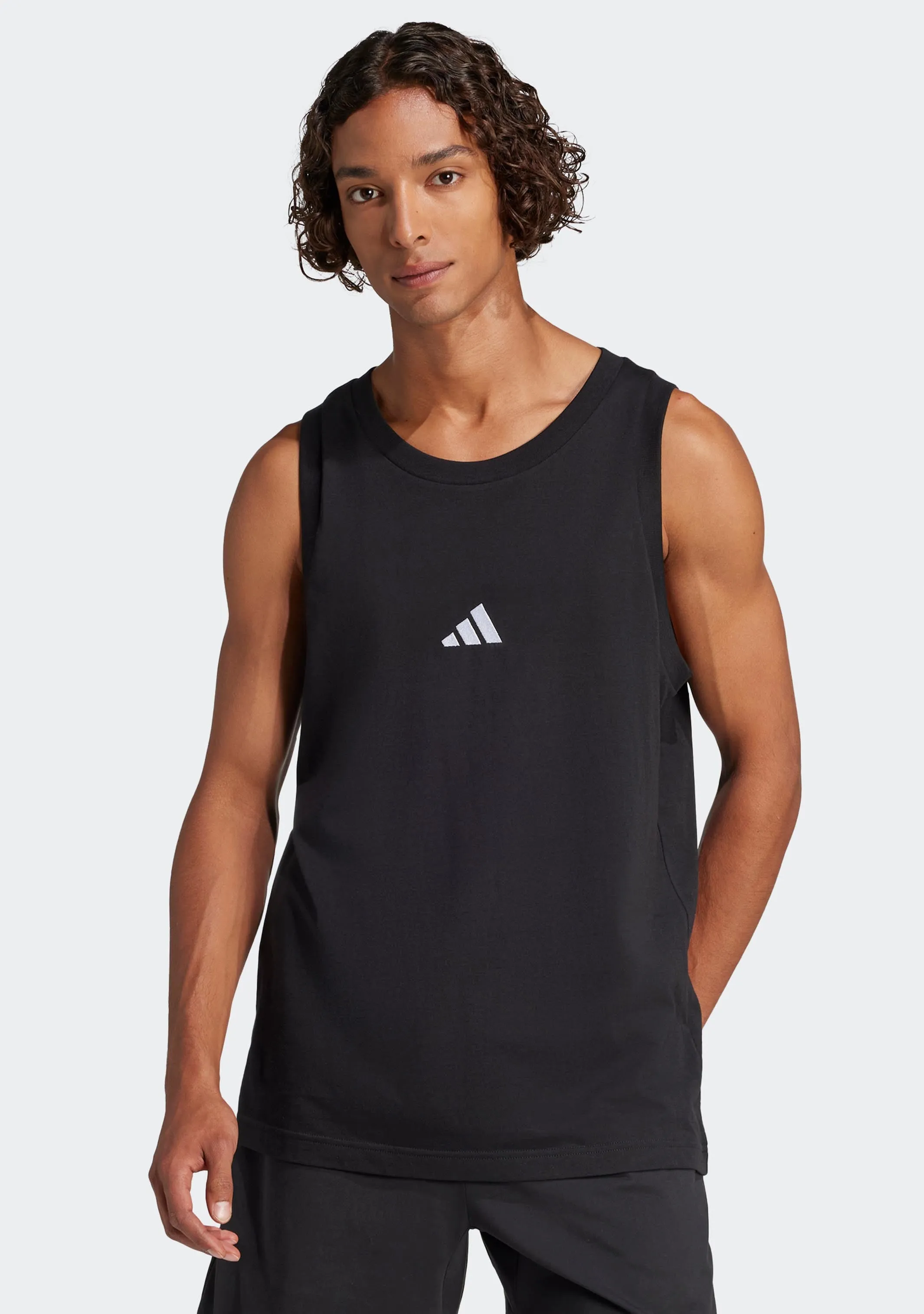 Adidas Men's Essentials Small Logo Tank Top