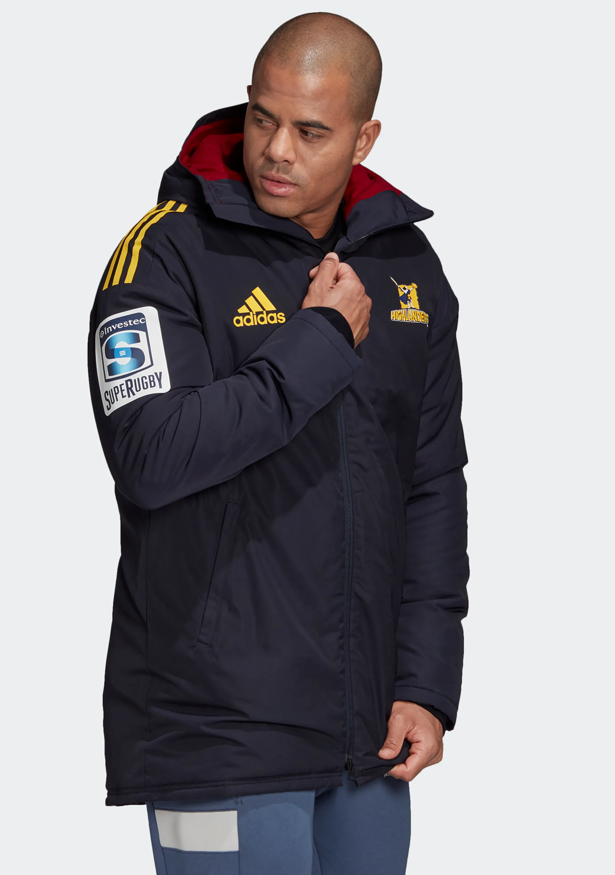 Adidas Mens Highlanders Stadium Parka Coaches Jacket