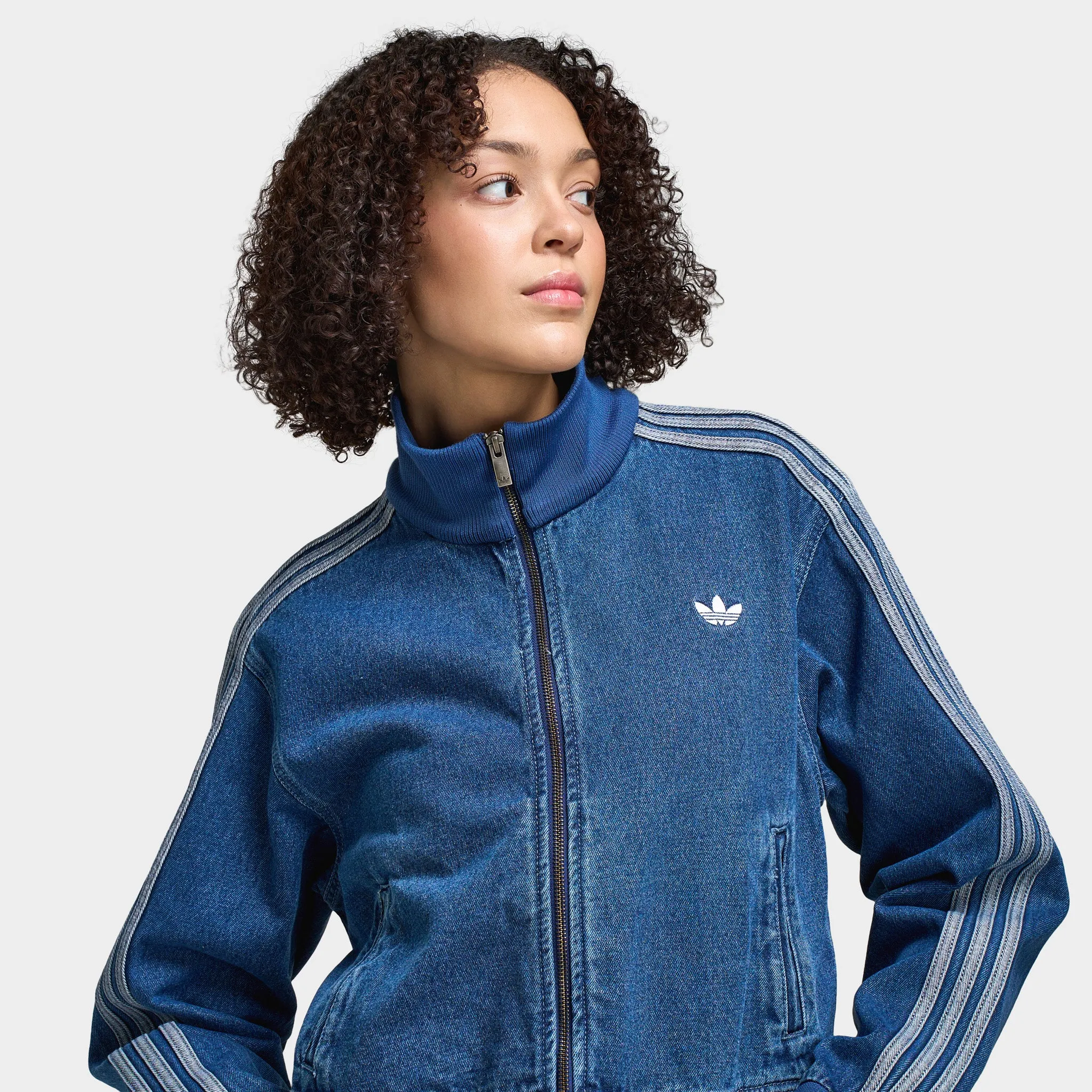 adidas Women's Adicolor Denim Track Top / Indigo