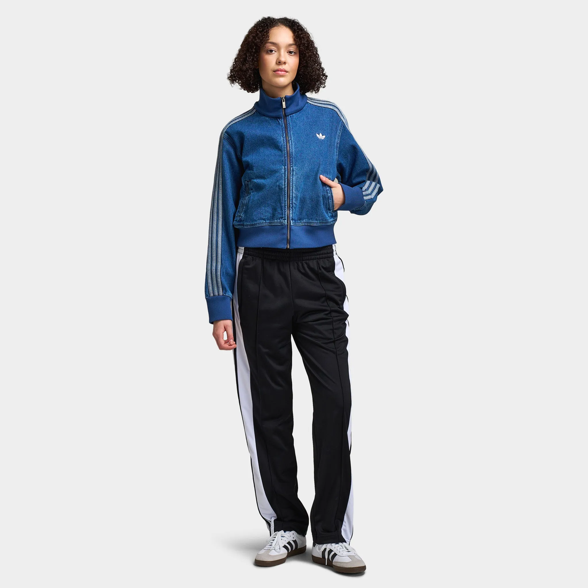 adidas Women's Adicolor Denim Track Top / Indigo