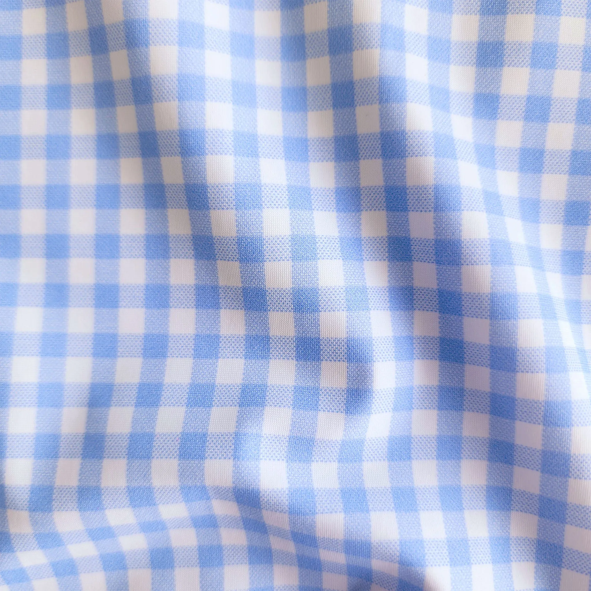 Apex Performance Dress Shirt Light Blue Gingham