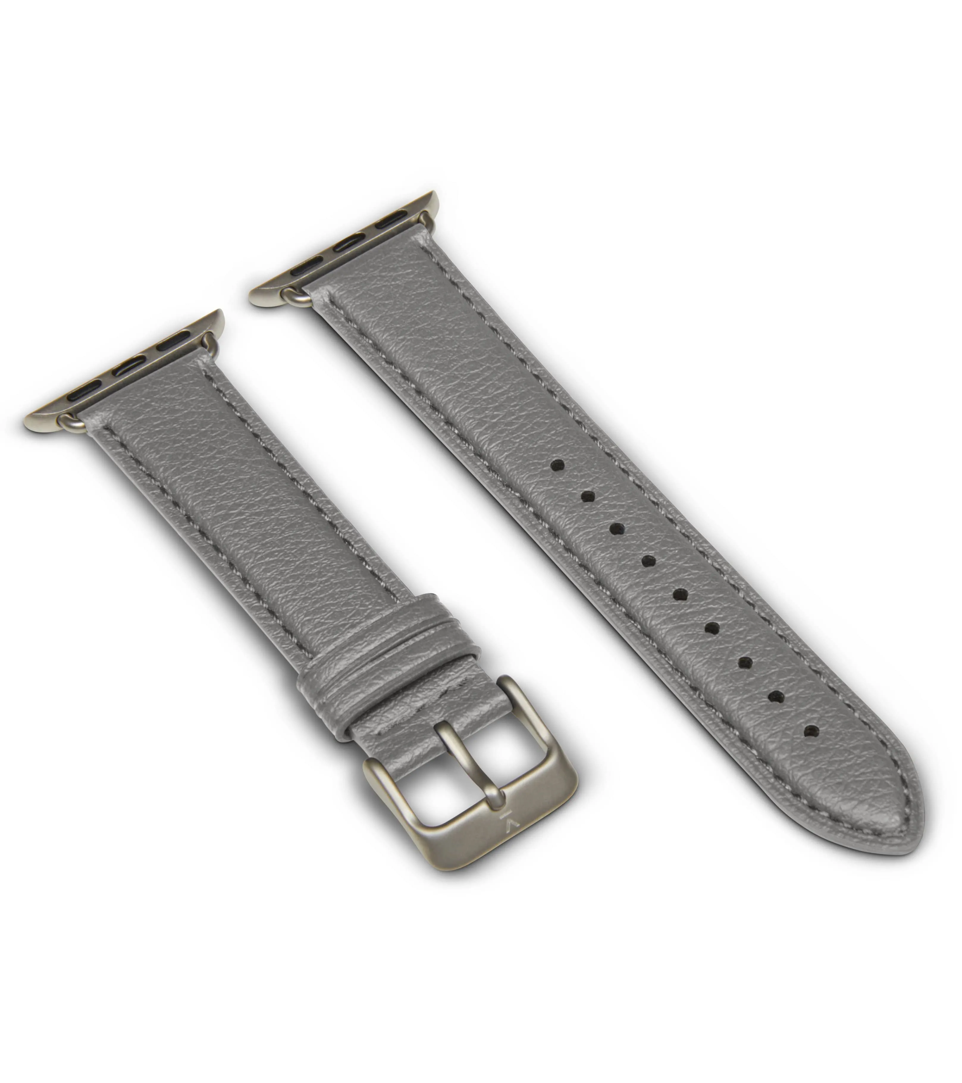 Apple Watch Compatible Vegan Watch Strap | Dark Grey & Silver