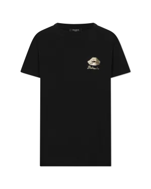 Balmain Gold Kiss Printed T-Shirt