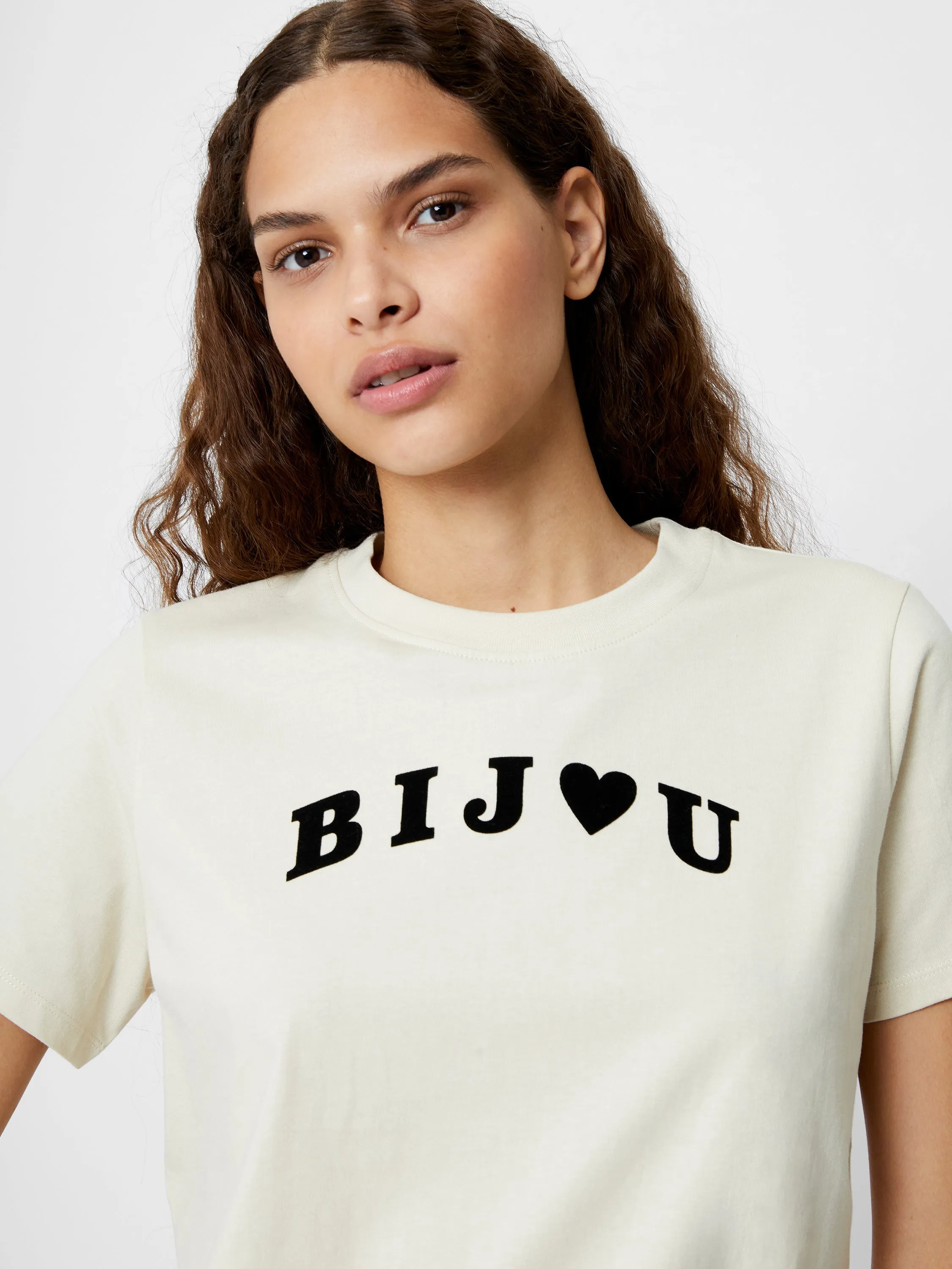 Bijou Flocked Graphic T-Shirt