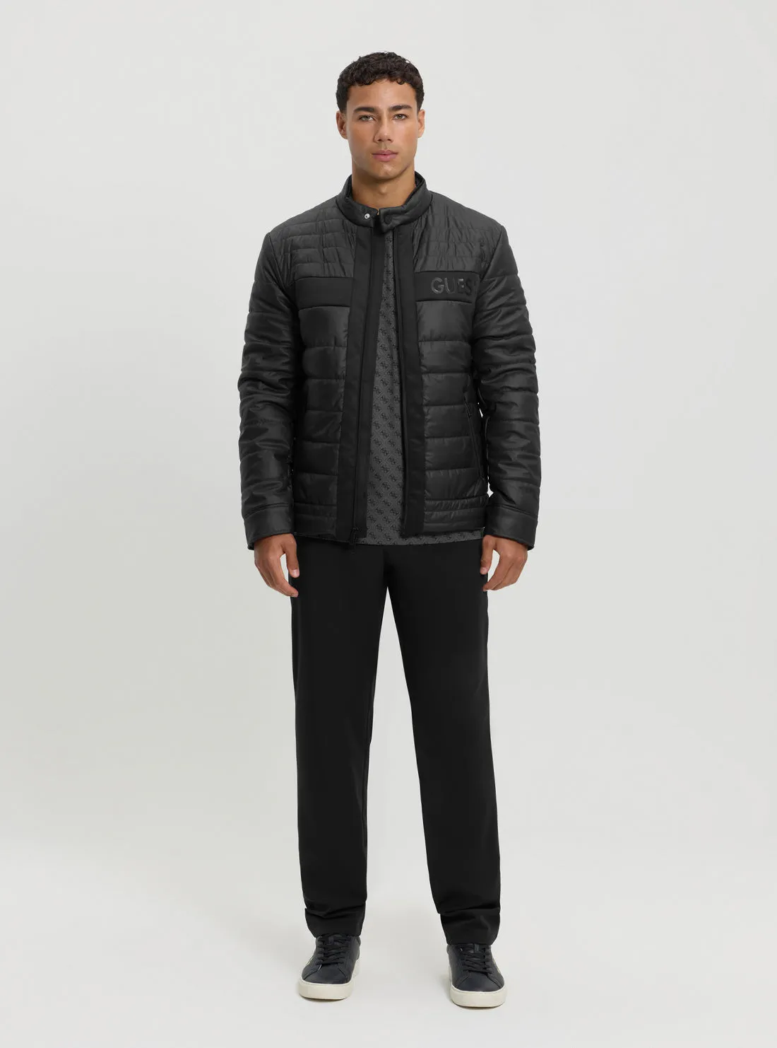 Black Logo Padded Jacket