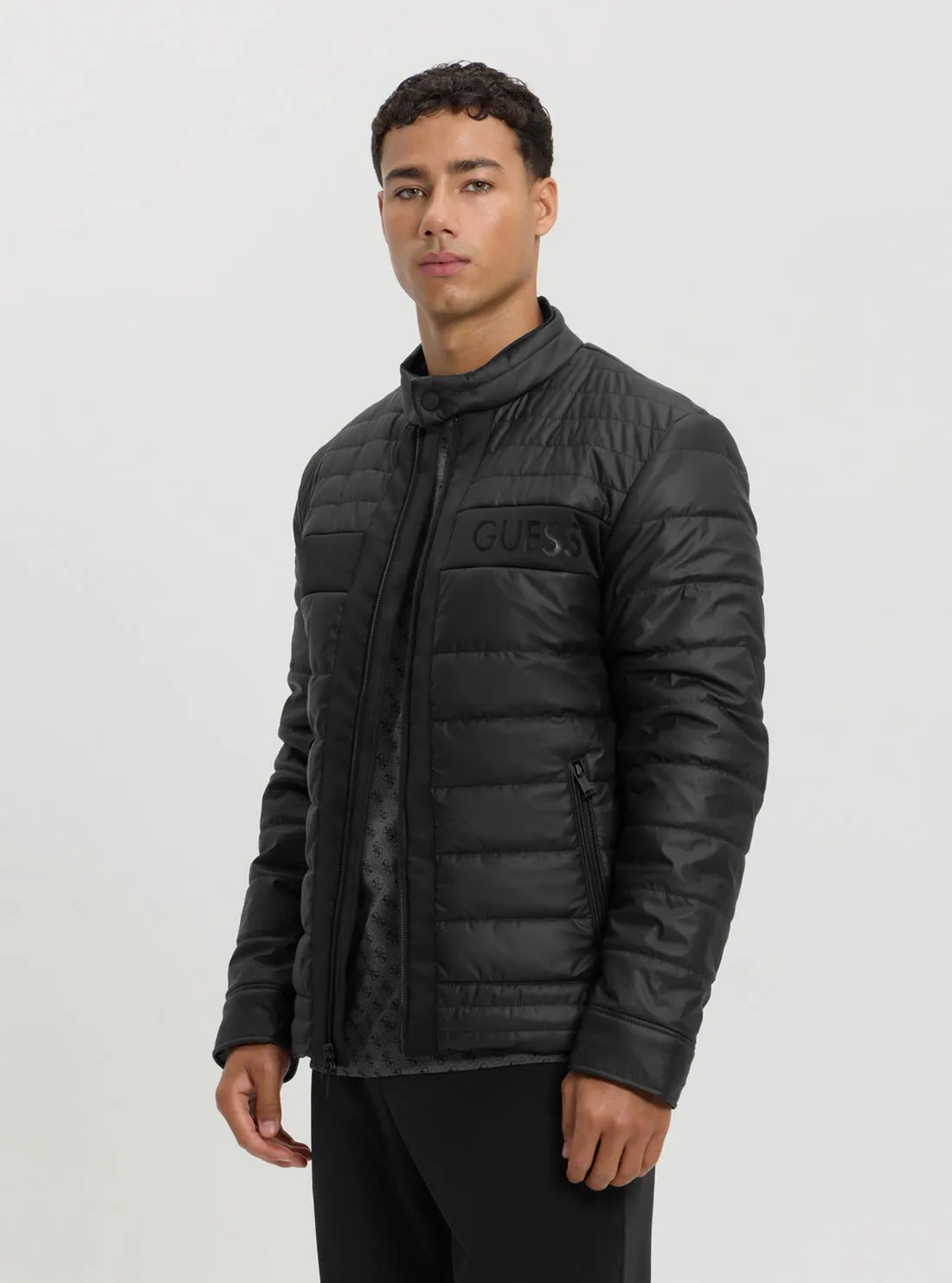 Black Logo Padded Jacket