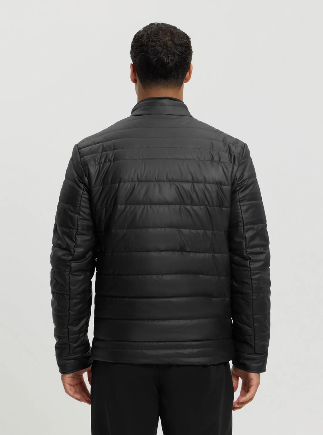 Black Logo Padded Jacket
