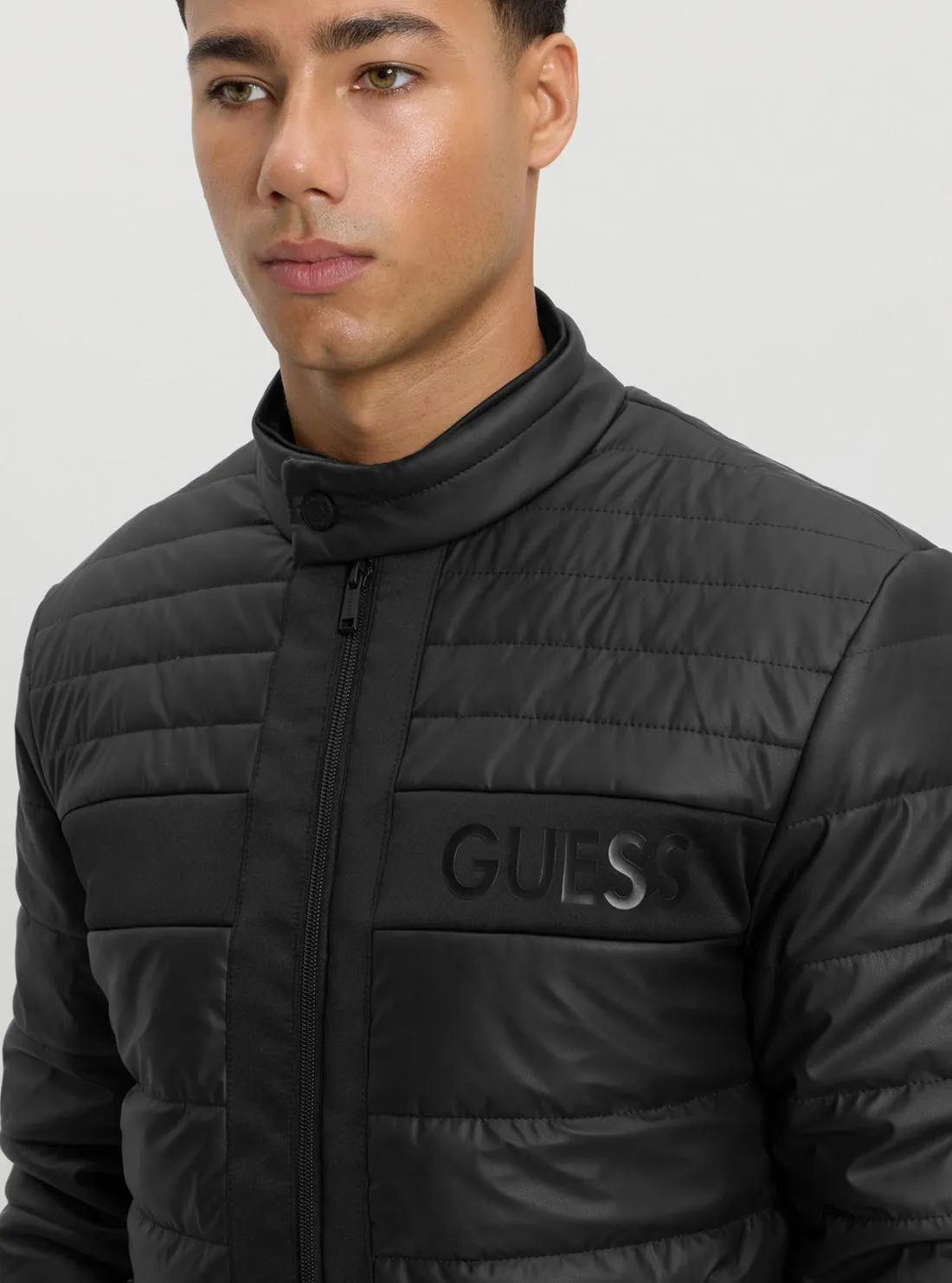 Black Logo Padded Jacket
