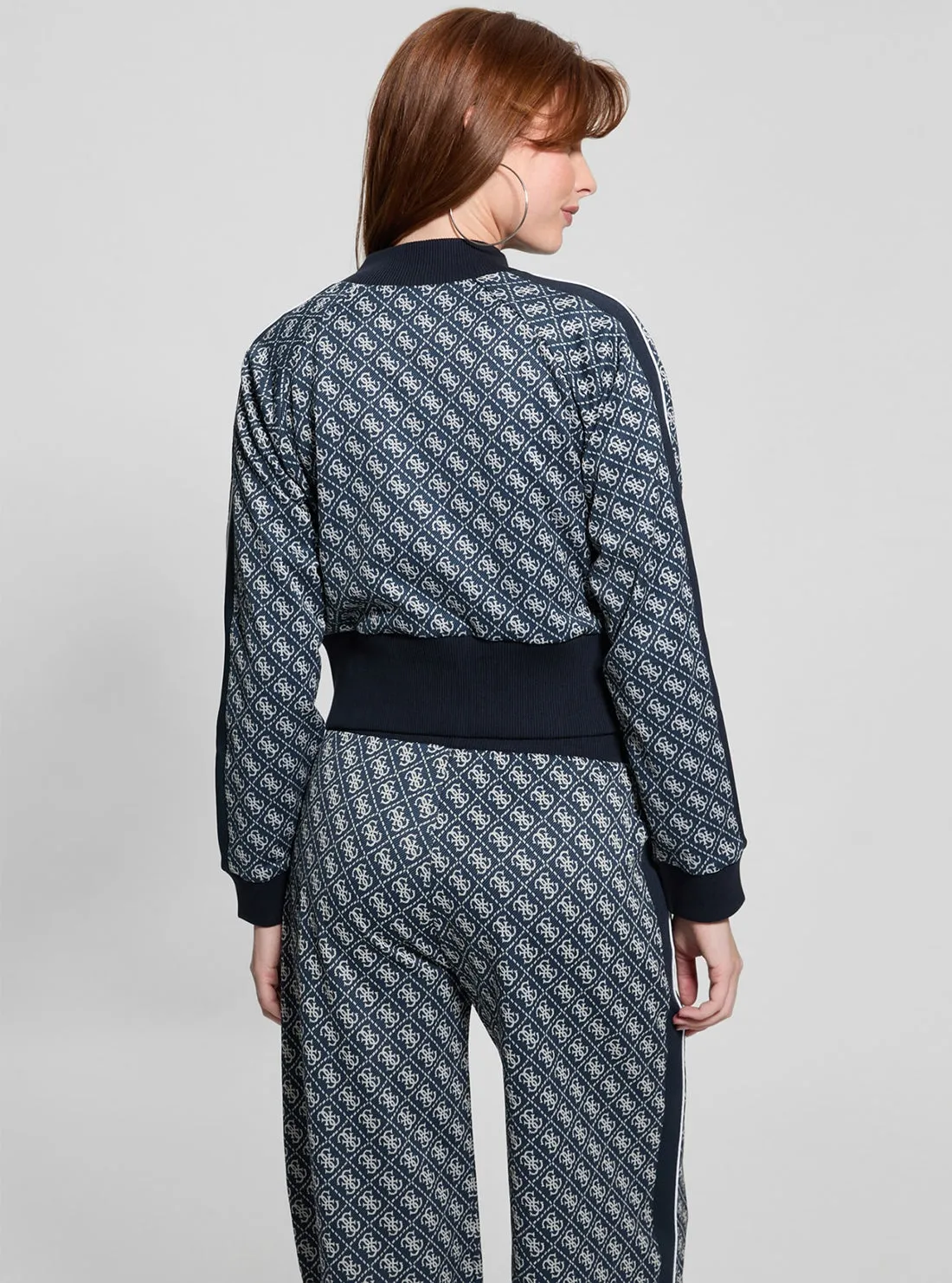 Blue Logo Sarah Zip Jacket