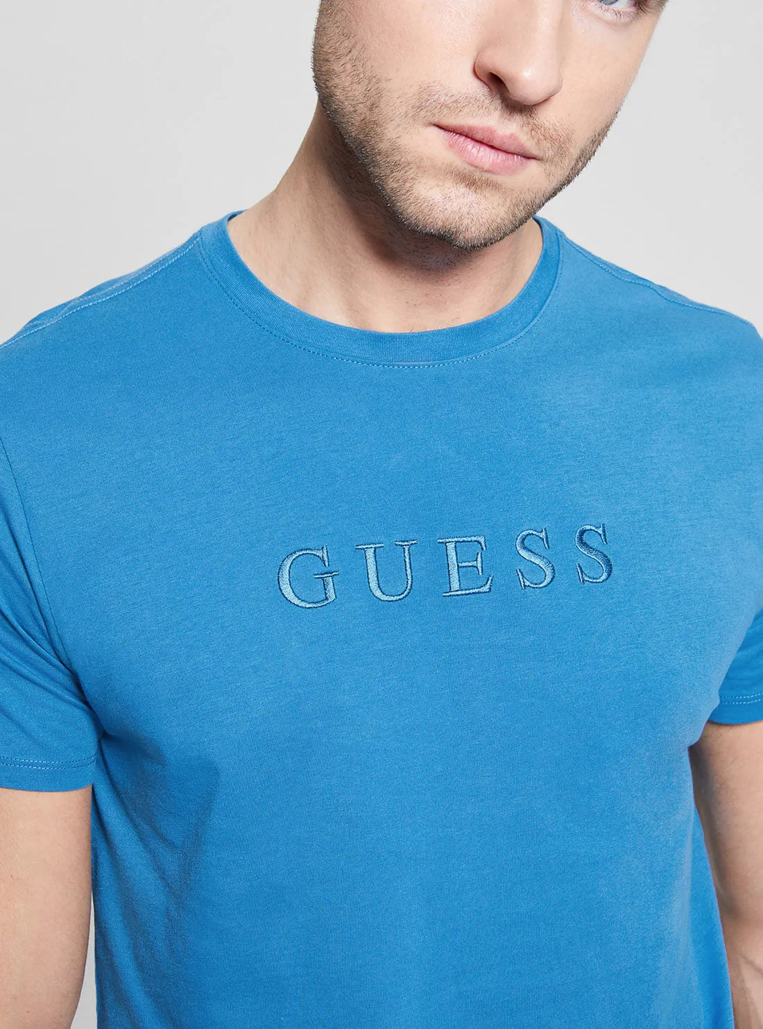 Blue Pima Logo T-Shirt