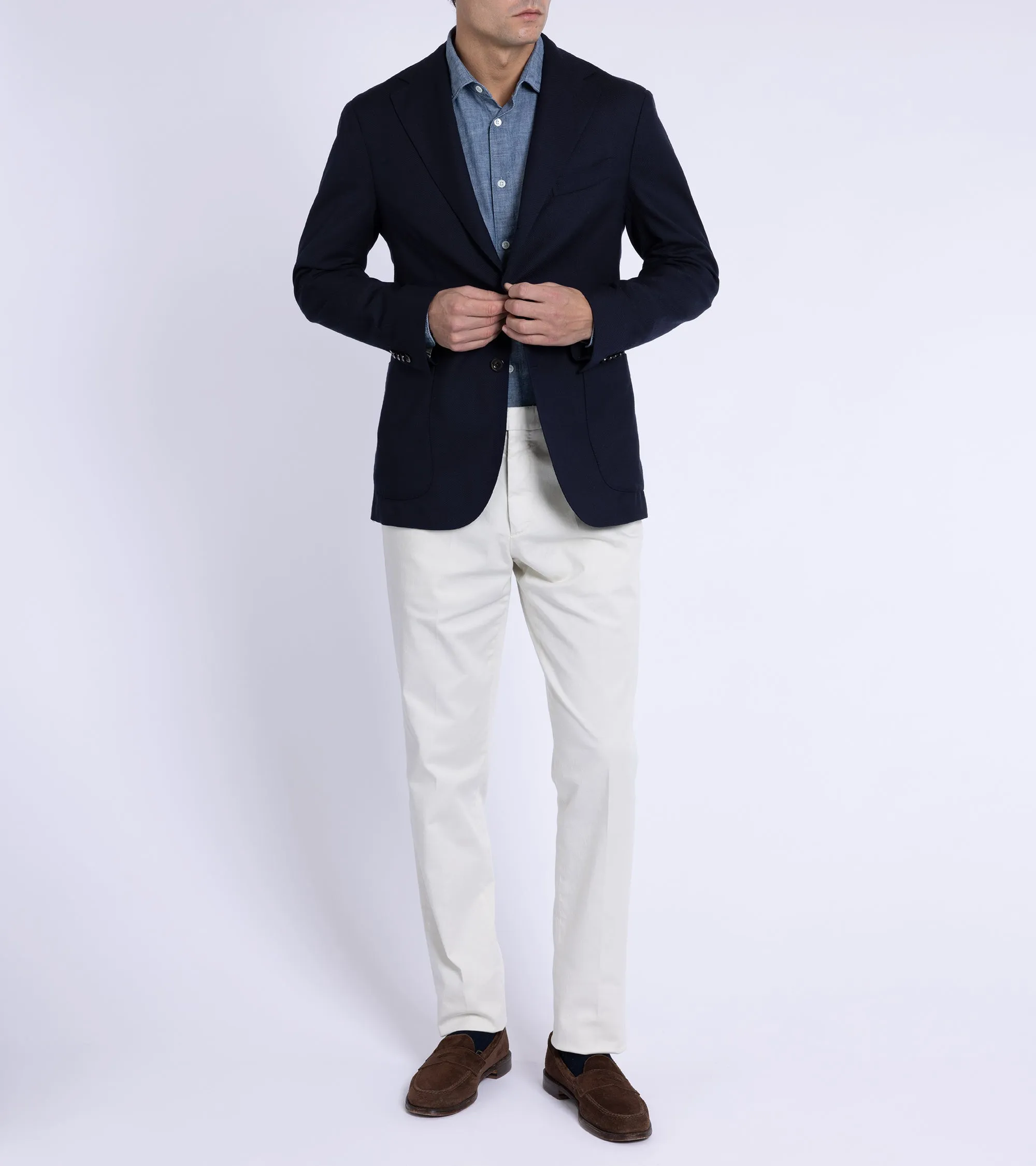 Boglioli for Trunk Wool Hopsack K Jacket: Navy