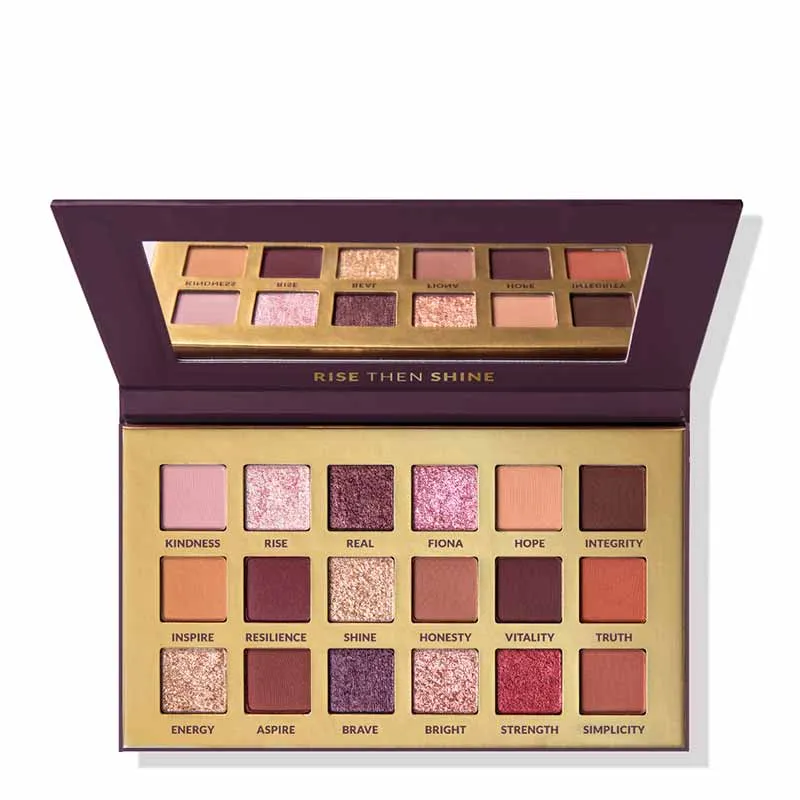 Carter Beauty X Fiona Morgan Coleman Rise Then Shine Eyeshadow Palette   FREE Word of Mouth Lipstick and Free of Speech Lip Tint Discontinued
