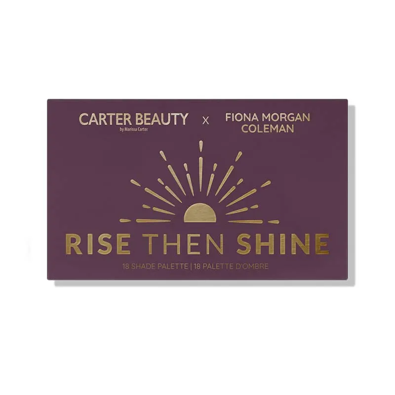 Carter Beauty X Fiona Morgan Coleman Rise Then Shine Eyeshadow Palette   FREE Word of Mouth Lipstick and Free of Speech Lip Tint Discontinued