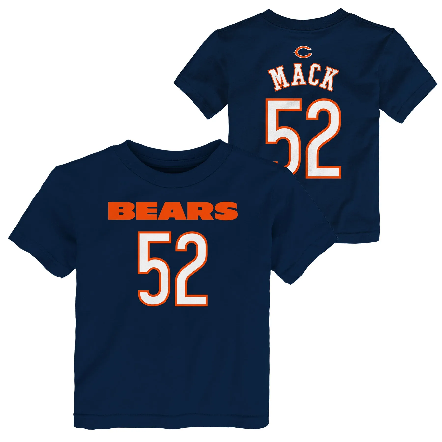 Chicago Bears Toddler Navy MACK Player Tee