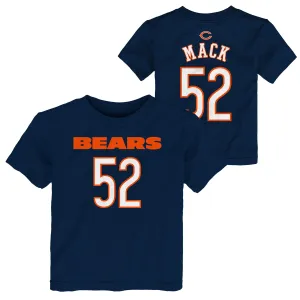 Chicago Bears Toddler Navy MACK Player Tee