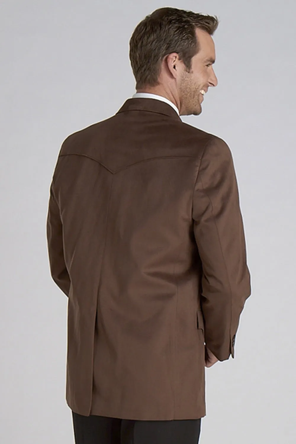 Circle S Mens Chestnut 100% Microsuede Houston Western Jacket Blazer 42 S