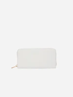 Classic Essentials Apple Leather Vegan Purse | Light Grey