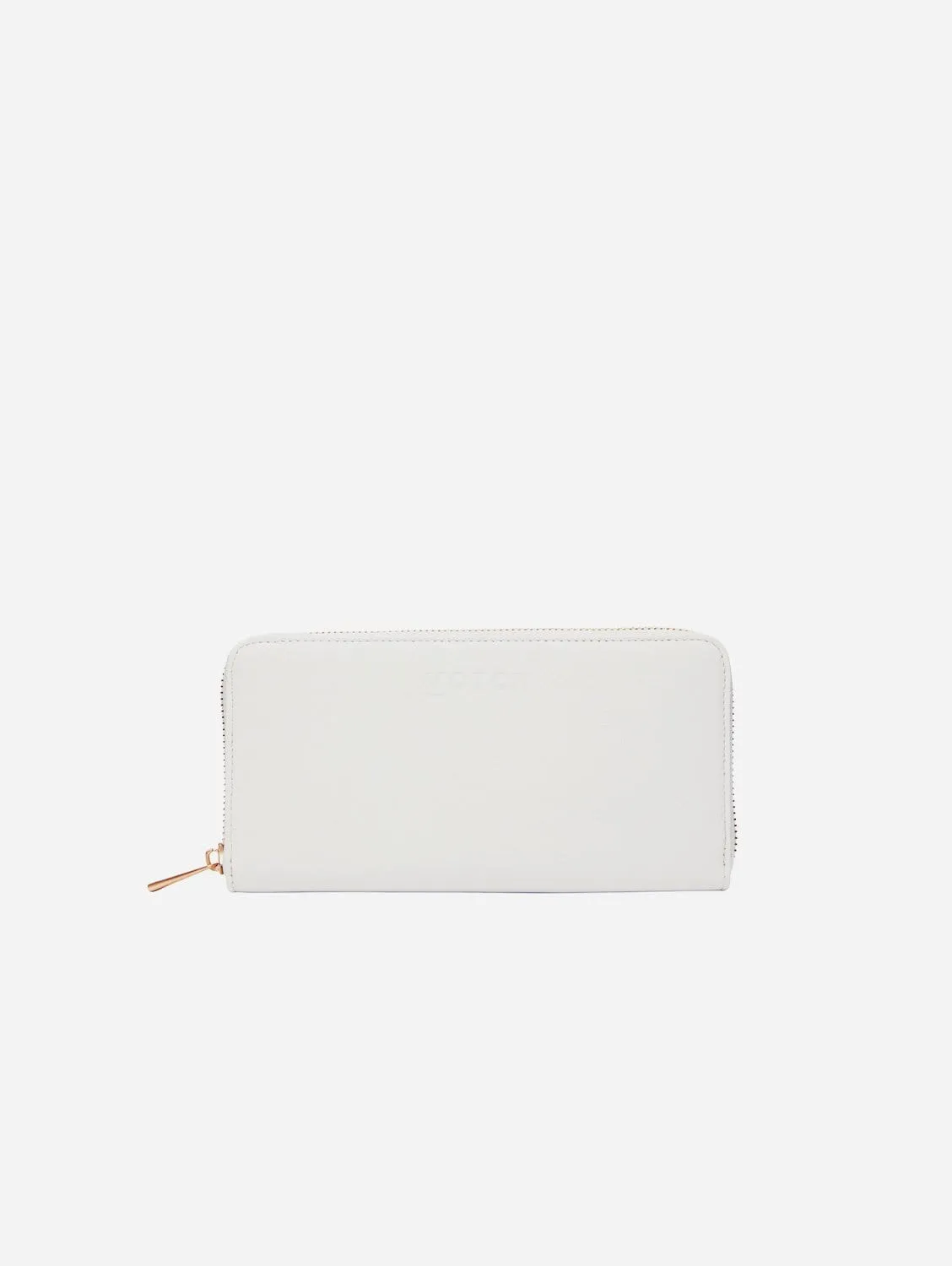 Classic Essentials Apple Leather Vegan Purse | Light Grey