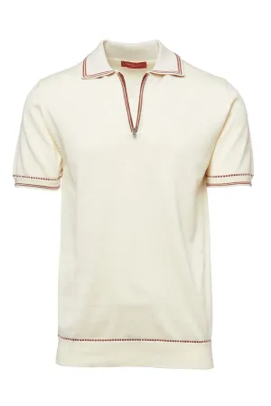 Contrast Knit Polo