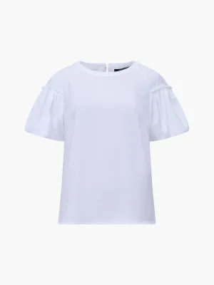 Crepe Light Puff Sleeve Top