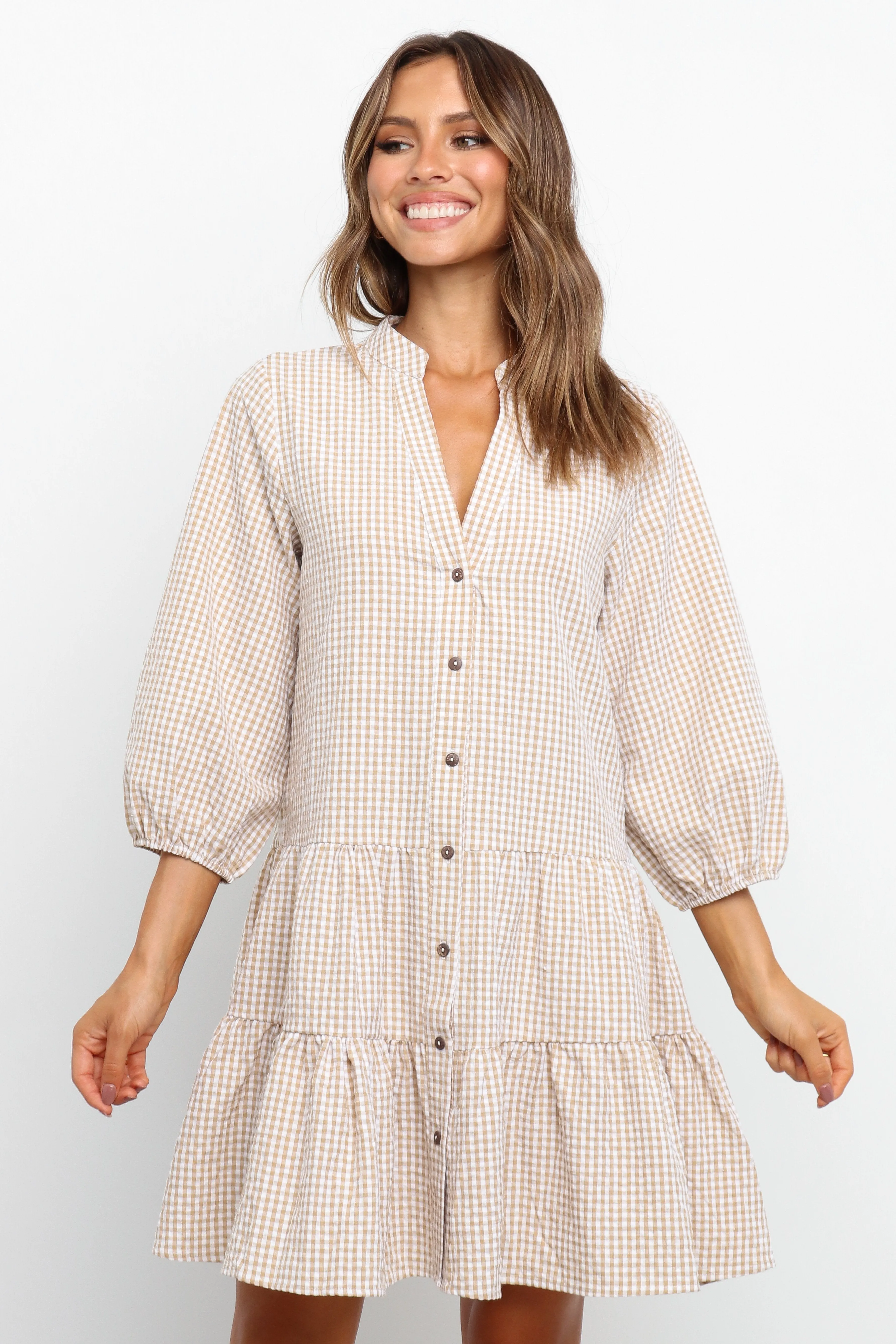 Daria Dress - Beige