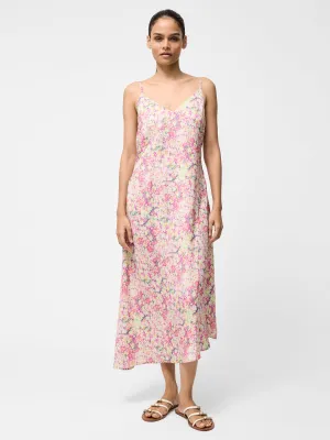 Donna Hammered Satin Asymmetric Dress