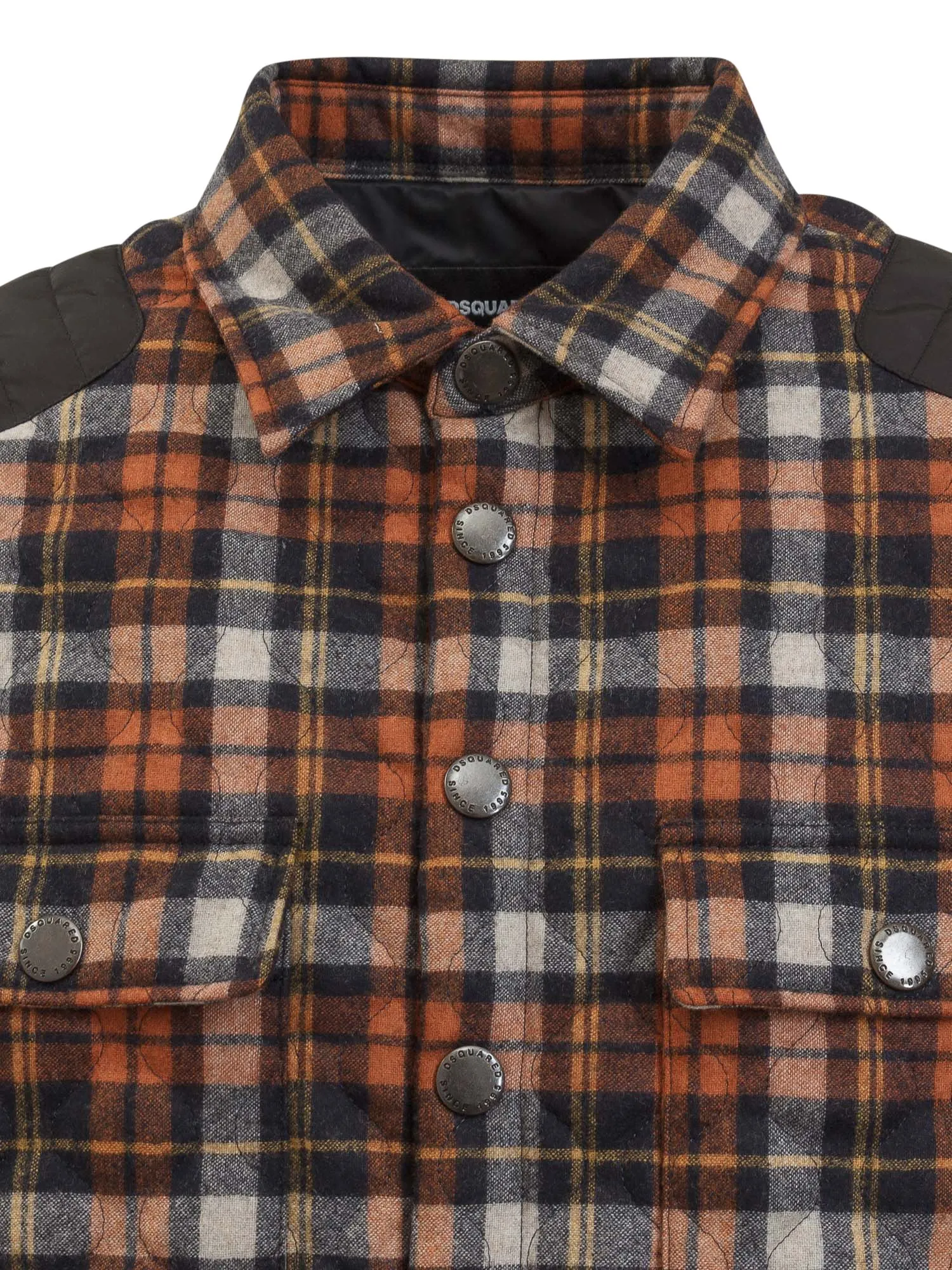 Dsquared2 Padded Checked Shirt Jacket