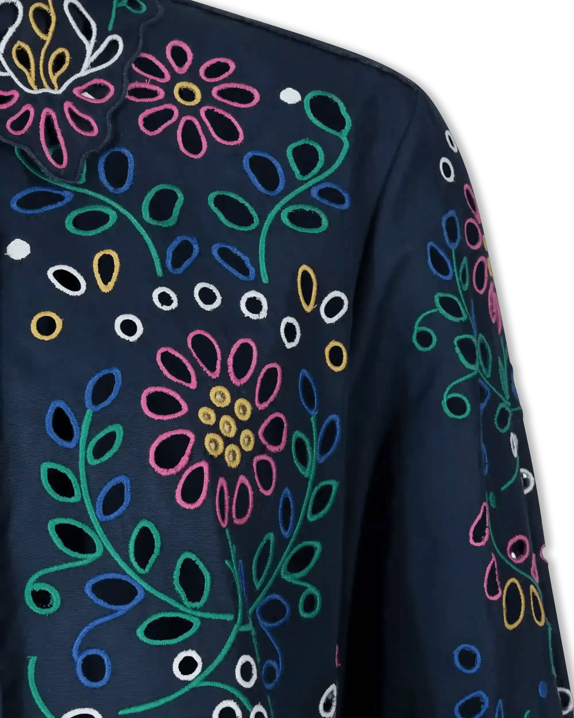 Embroidered Eyelet Shirt