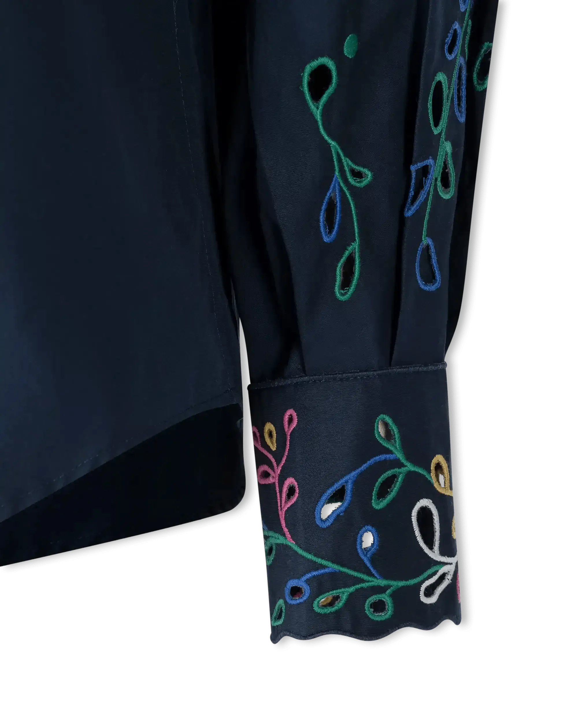 Embroidered Eyelet Shirt
