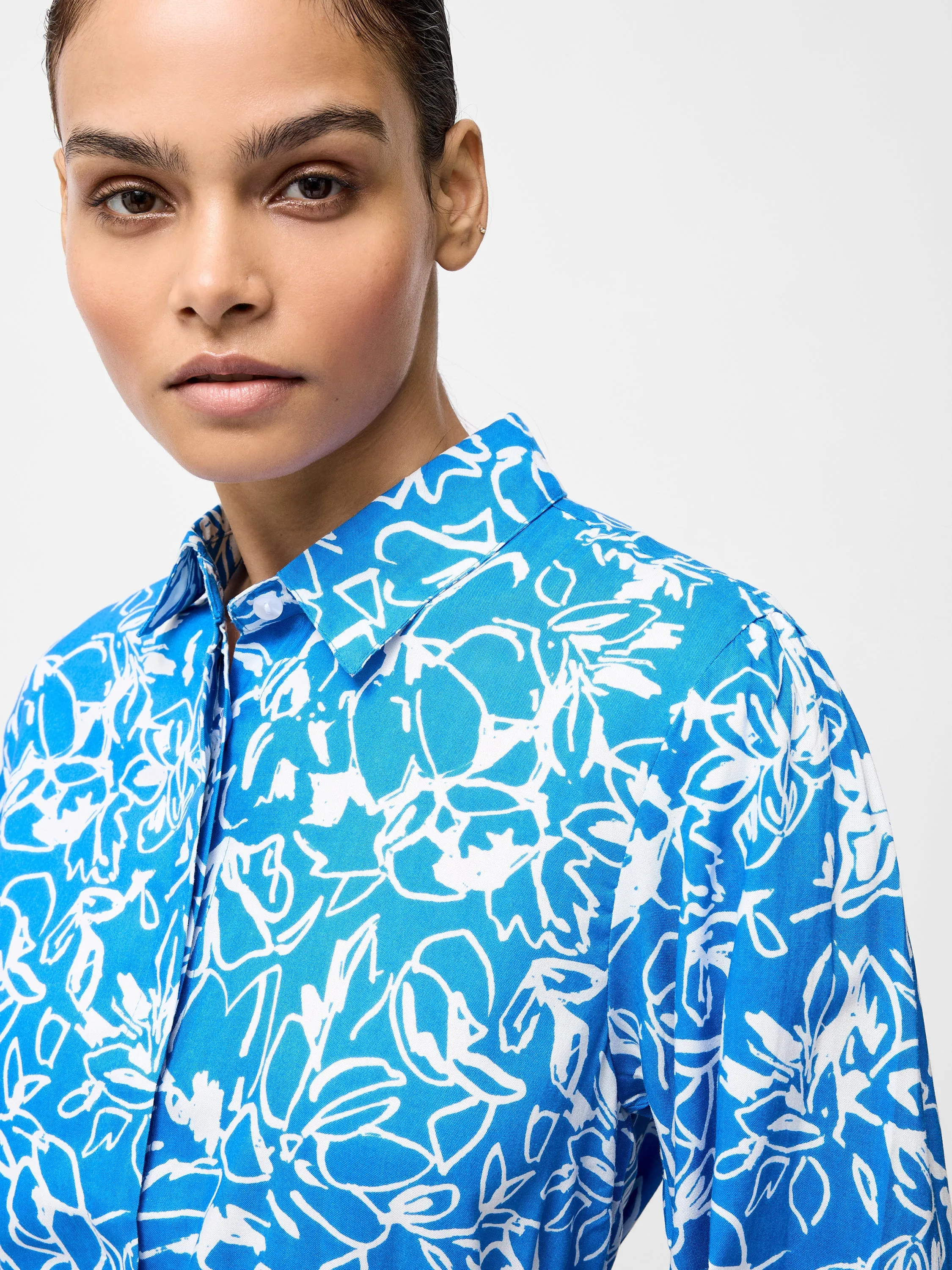 Fayola Belted Shirt Dress