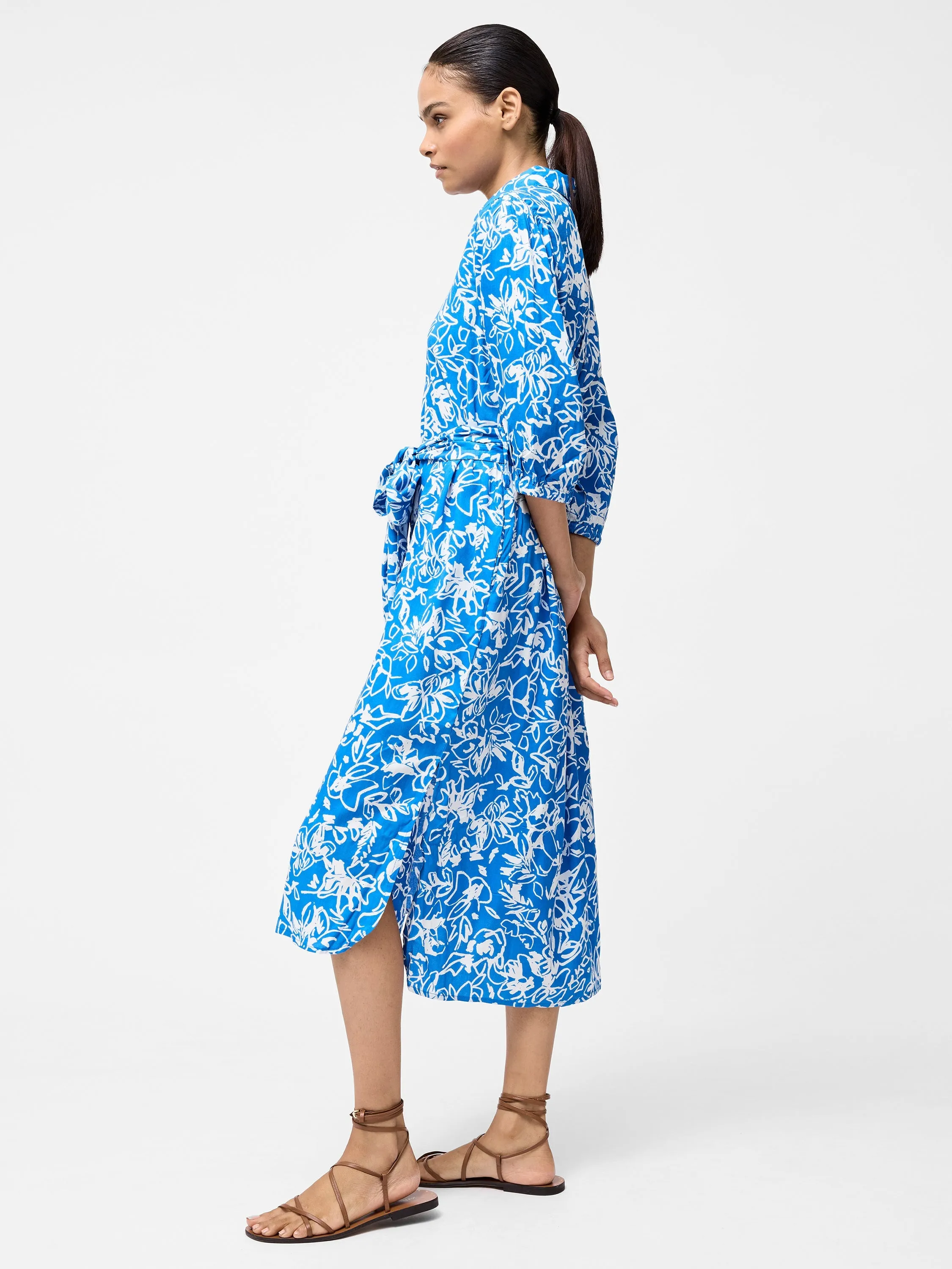Fayola Belted Shirt Dress