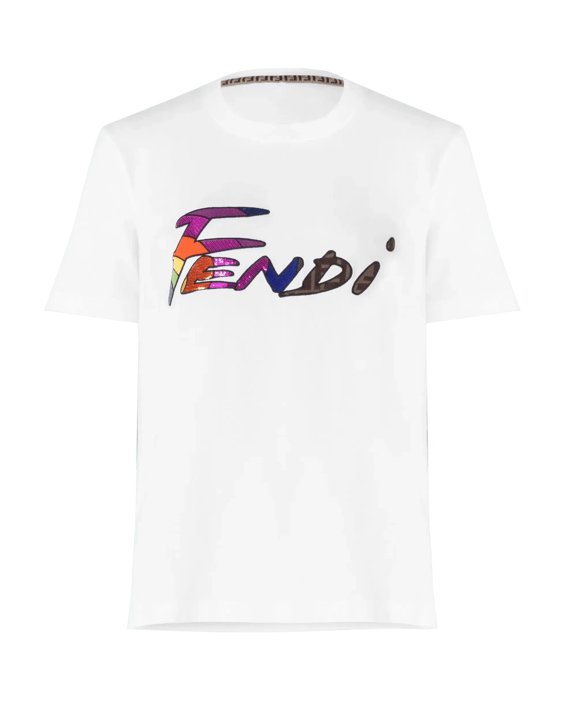 Fendi Brush Logo T-Shirt