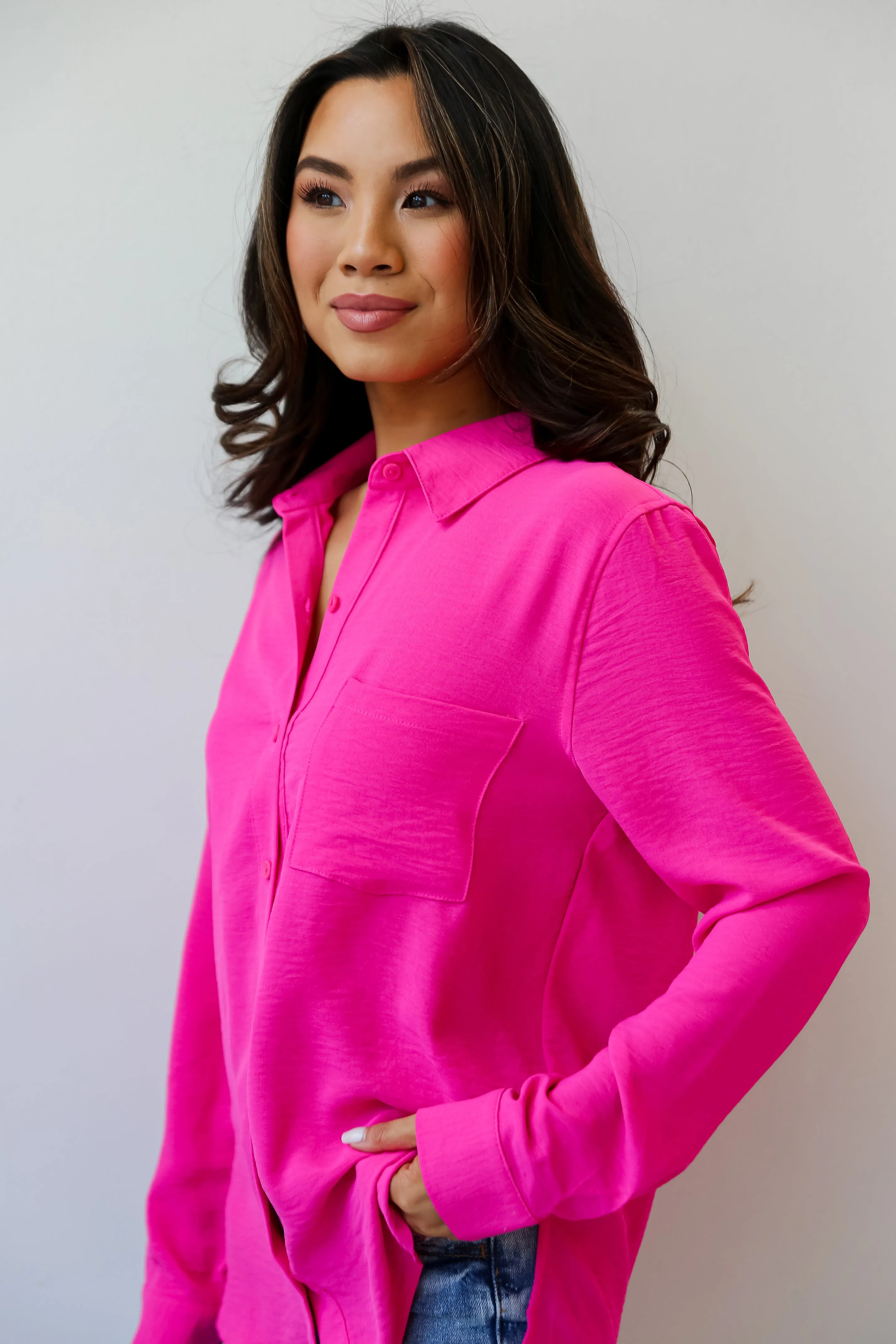 FINAL SALE - Ashley Button-Up Blouse - DU DEAL