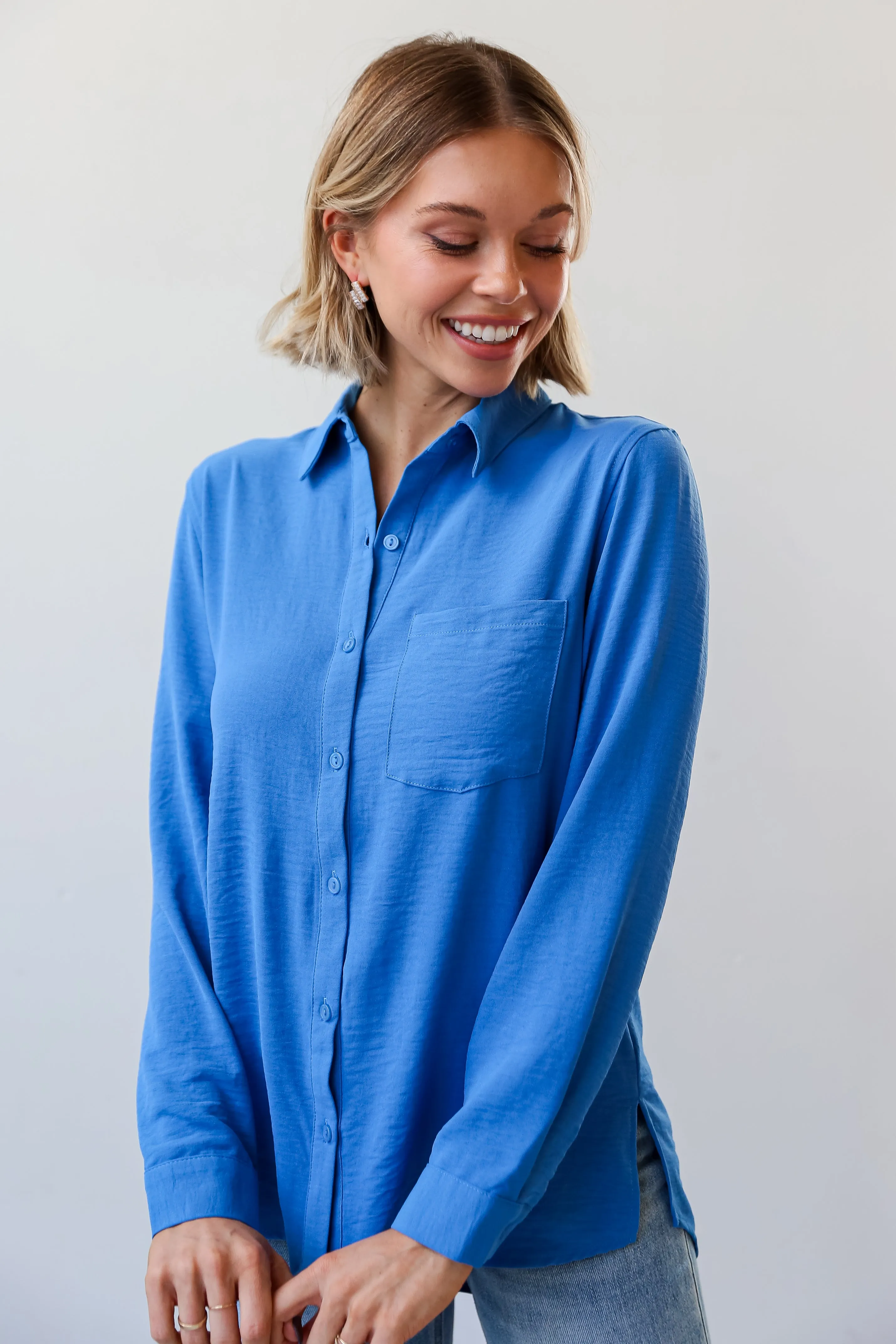 FINAL SALE - Ashley Button-Up Blouse - DU DEAL