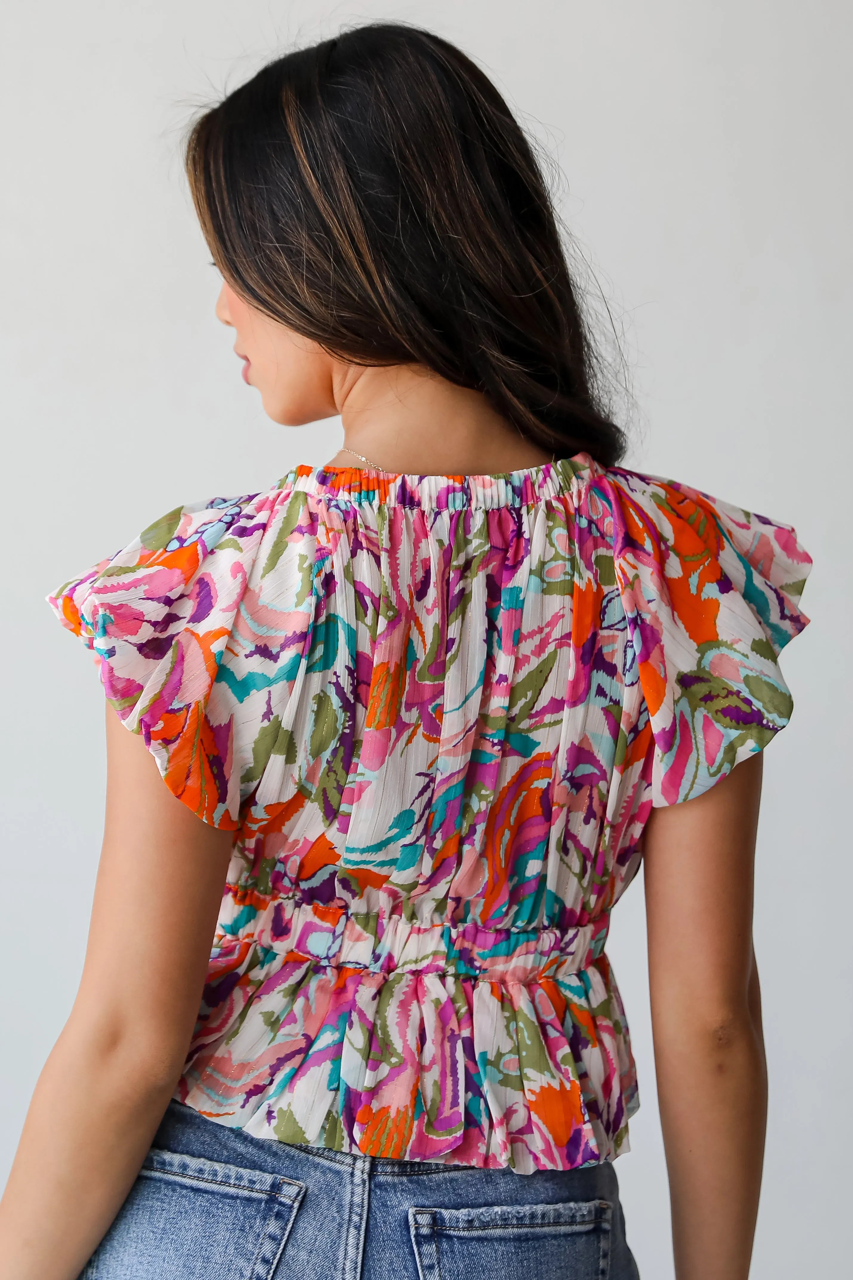 FINAL SALE - Purest Charm Pink Peplum Blouse