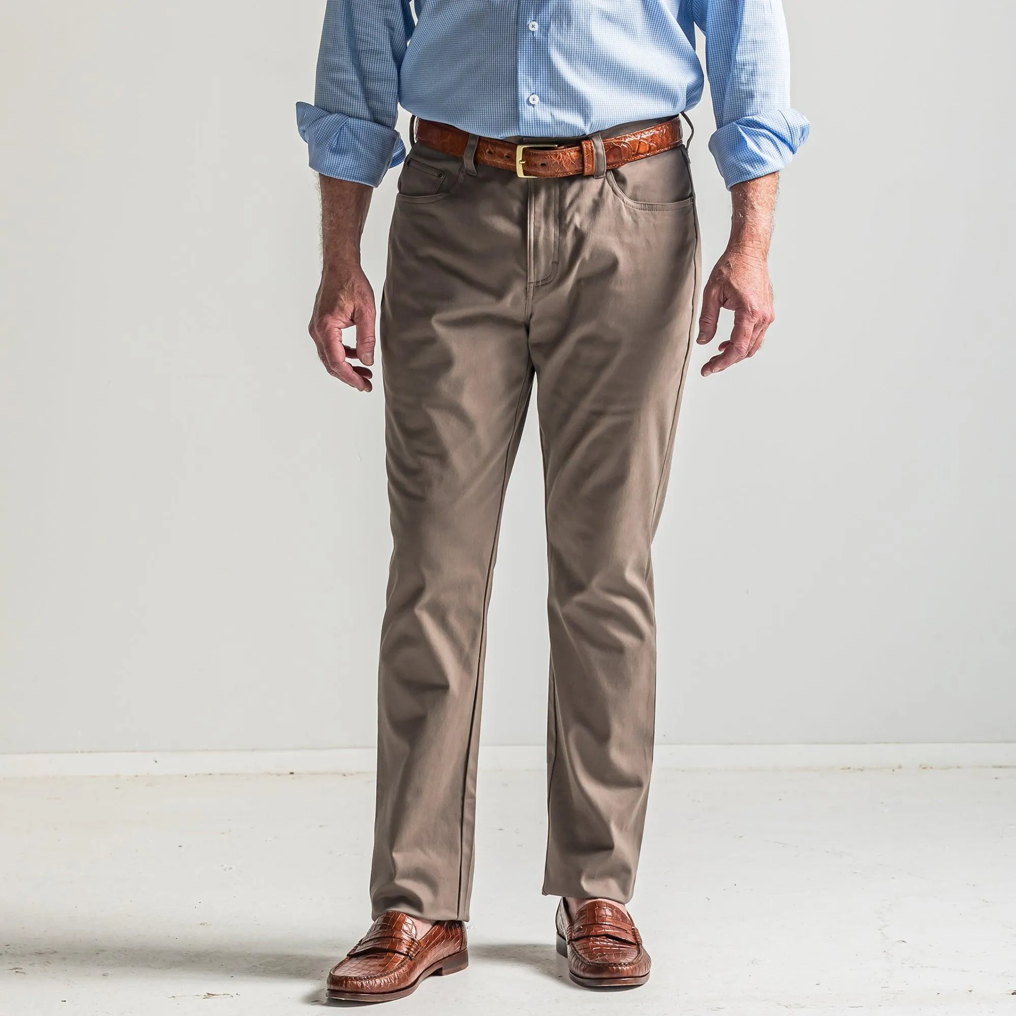 Flex Five Pocket Stretch Pant - Walnut