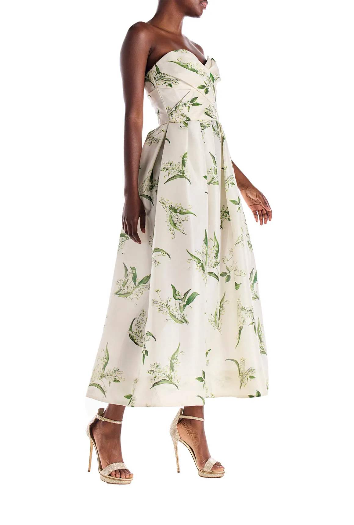 Florette Dress Silk White