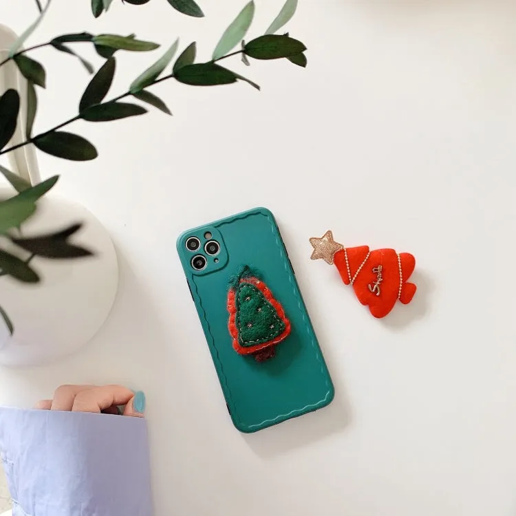 For iPhone 12 Christmas Tree Wave Shockproof TPU Protective Case
