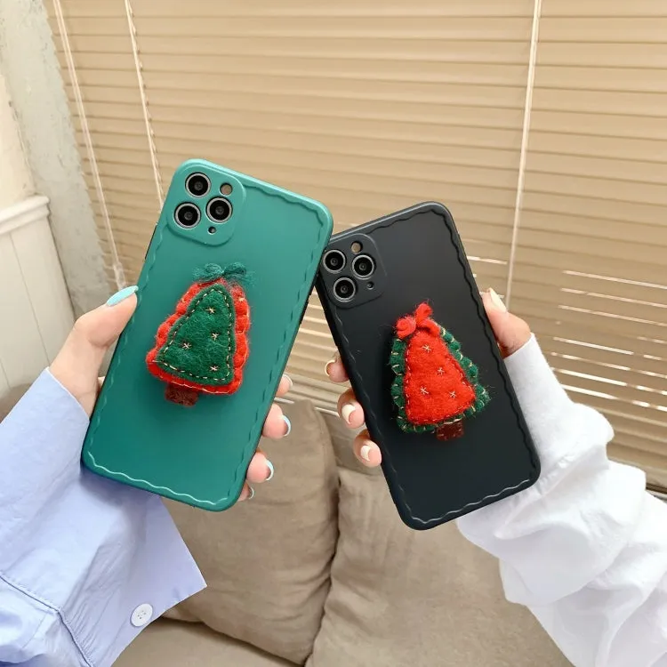 For iPhone 12 Christmas Tree Wave Shockproof TPU Protective Case