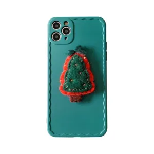 For iPhone 12 Christmas Tree Wave Shockproof TPU Protective Case