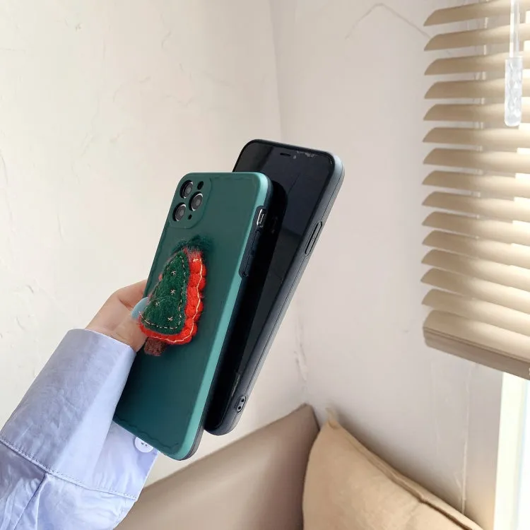 For iPhone 12 Christmas Tree Wave Shockproof TPU Protective Case