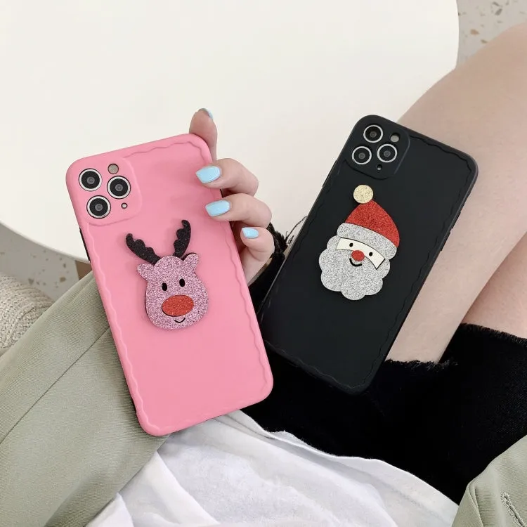 For iPhone 12 Christmas Wave Shockproof TPU Protective Case