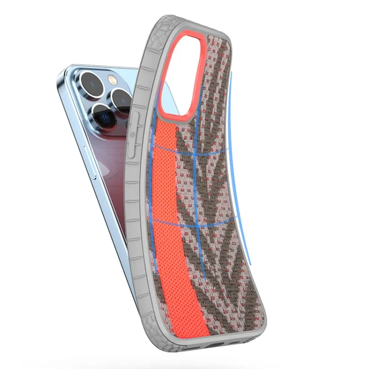 For iPhone 13 Mutural Coconut Series PC TPU Gypsophila Fluorescent Woven Phone Protective Case