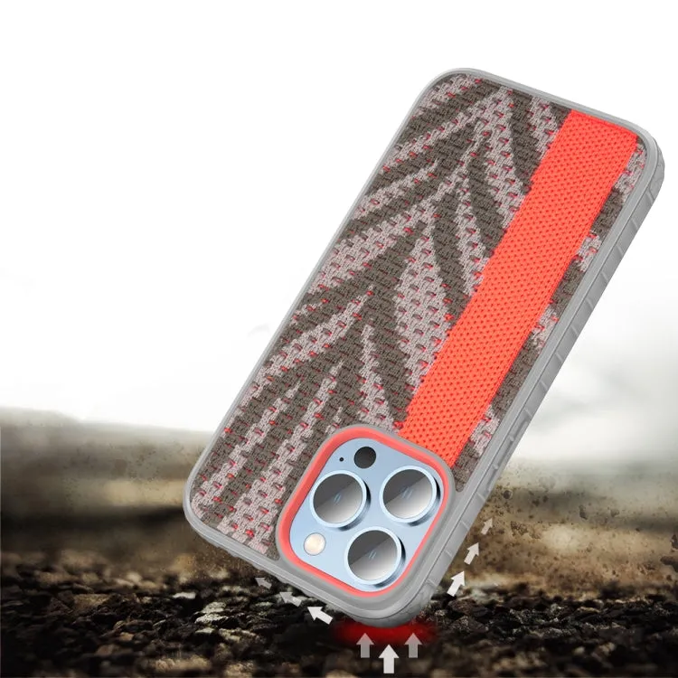 For iPhone 13 Mutural Coconut Series PC TPU Gypsophila Fluorescent Woven Phone Protective Case