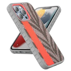 For iPhone 13 Mutural Coconut Series PC TPU Gypsophila Fluorescent Woven Phone Protective Case
