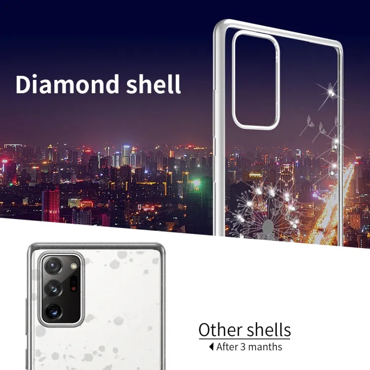For Samsung Galaxy Note 20 Ultra-thin Electroplating Dandelion Pattern Protective