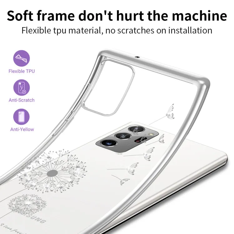For Samsung Galaxy Note 20 Ultra-thin Electroplating Dandelion Pattern Protective